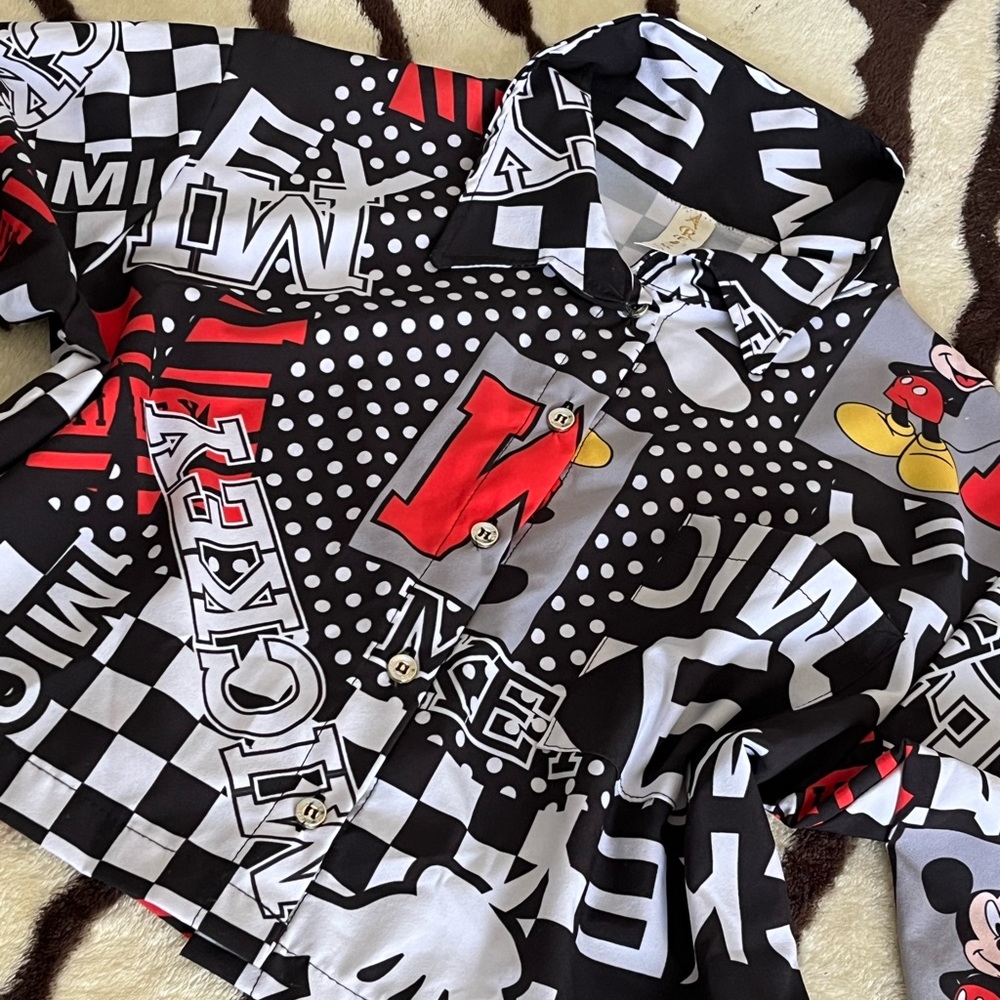& Other Stories Black and White Graphic Skirt